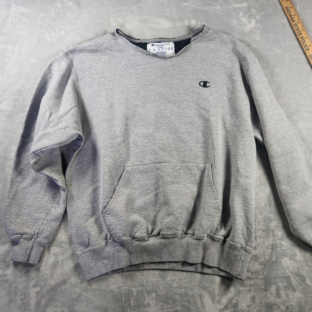 Champion ECO Sweatshirt Mens 2XL‎ Authentic Gray Crewneck Activewear Basic